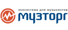 Логотип компании Музторг - лидера российского рынка музыкальных инструментов и экосистемы для музыкантов